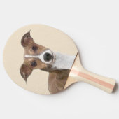 イタリアンGreyhound絵画 s – かわいいオリジナルドッグアート 卓球ラケット (横)