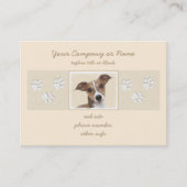 イタリアンGreyhound絵画 s – かわいいオリジナルドッグアート 名刺 (正面)