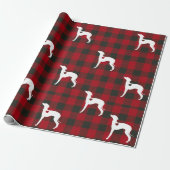 イタリアンGreyhound Christmas Wrapping紙 ラッピングペーパー (アンロールド)