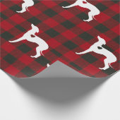 イタリアンGreyhound Christmas Wrapping紙 ラッピングペーパー (角)