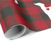 イタリアンGreyhound Christmas Wrapping紙 ラッピングペーパー (ロールコーナー)