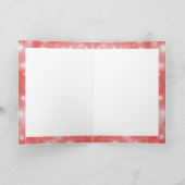 イタリアンGreyhound Dogシルエットおもしろい文字オン赤 シーズンカード (内部)