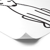 イタリアンGreyhound Dog漫画 ポスター (角)