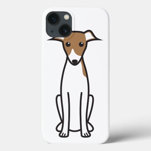 イタリアンGreyhound Dog漫画 Case-Mate iPhoneケース (裏面)