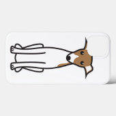 イタリアンGreyhound Dog漫画 Case-Mate iPhoneケース (裏面 (横))