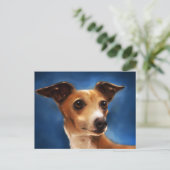 イタリアンGreyhound Dog Art - Magnifico ポストカード (スタンド正面)