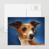 イタリアンGreyhound Dog Art - Magnifico ポストカード (正面/裏面)