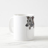 イタリアンGreyhound Dog In Your Front おもしろい コーヒーマグカップ (正面左)