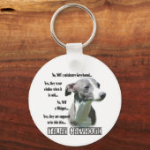 イタリアンGreyhound FAQ Keychain キーホルダー (正面)