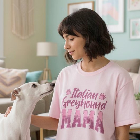 イタリアンGreyhound Mama Gift for Dog Mom Tシャツ