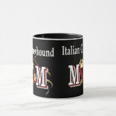 イタリアンGreyhound MOMギフト マグカップ (中央)
