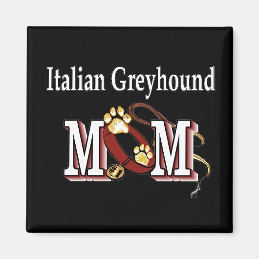 イタリアンGreyhound MOMギフト マグネット (正面)