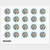 イタリアンGreyhound Round Stickers ラウンドシール (シート)
