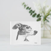 イタリアンGreyhound Sketch ポストカード (スタンド正面)