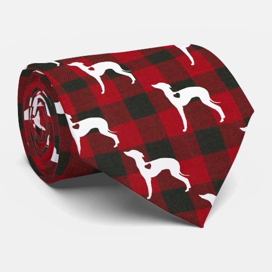 イタリアンGreyhound Tie、Buffalo Check ネクタイ (ロール)