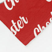 イタリアンGreyhound with Dog's Name Pet フリースブランケット (角)