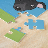 イタリアンGreyhoundsかわいい漫画カラフルアポップ・アートのート ジグソーパズル (側面)