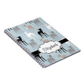 イタリアンGreyhoundsまたはWhipets ノートブック (右側)