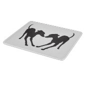 イタリアンGreyhoundsよくはしゃぐ IG カッティングボード (角)