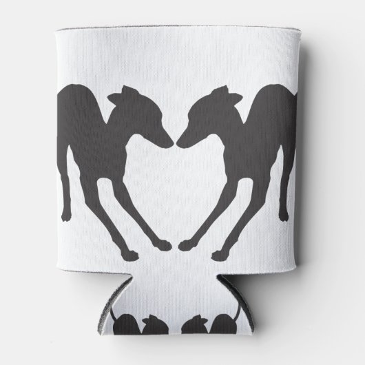 イタリアンGreyhoundsよくはしゃぐ IG 缶クーラー (正面)