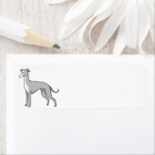 イタリアンgreyound cartoon 2 ラベル (インサイチュ)