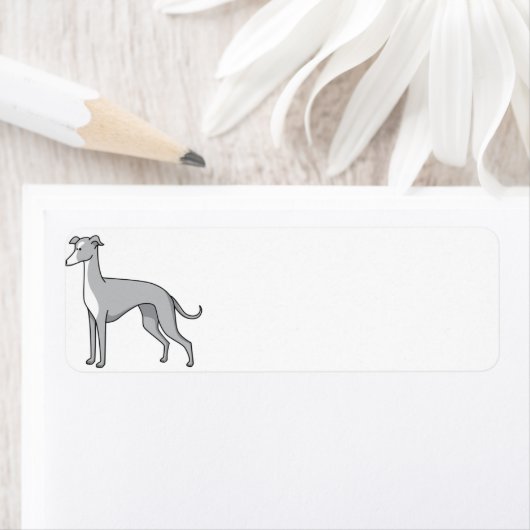 イタリアンgreyound cartoon 2 ラベル (インサイチュ)