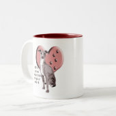 イタリアンgreyound paws ツートーンマグカップ (正面左)