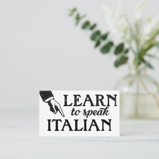 イタリアンLanguage Lessons名刺 名刺 (スタンド正面)