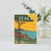 イタリアヴィンテージアマルフィコーストトラベル ポストカード (スタンド正面)