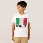 イタリアヴィンテージ国旗 Tシャツ (正面フル)