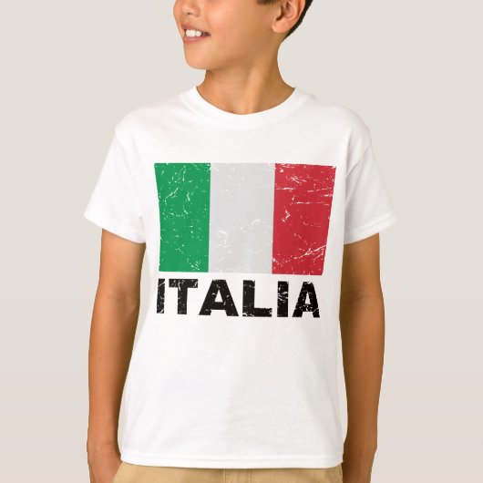 イタリアヴィンテージ国旗 Tシャツ (正面)