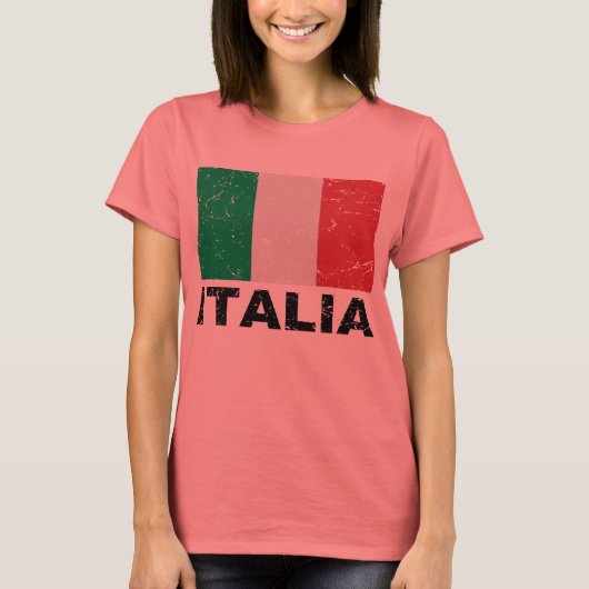 イタリアヴィンテージ国旗 Tシャツ (正面)