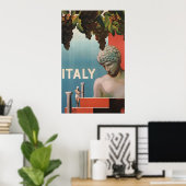 イタリアヴィンテージ旅行 ポスター (ホームオフィス)