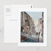 イタリアヴェニスポンテデルパラディソ1890年代 ポストカード (正面/裏面)