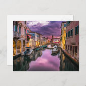 イタリアヴェニス運河 ポストカード (正面/裏面)
