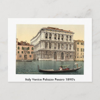 イタリアヴェネツィアパラッツォペサロ1890年代 ポストカード