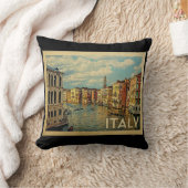イタリアヴェネツィアヴィンテージトラベル クッション (ブランケット)