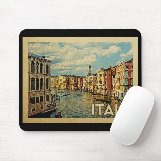 イタリアヴェネツィアヴィンテージトラベル マウスパッド (マウス)