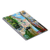 イタリアヴェネツィアヴィンテージ旅行ポスター復元 ノートブック (右側)