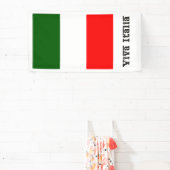 イタリア万歳とイタリア国旗 横断幕 (インサイチュ)