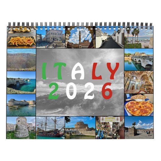 イタリア上空から – 2026年 ドローン航空写真カレンダー カレンダー (カバー)