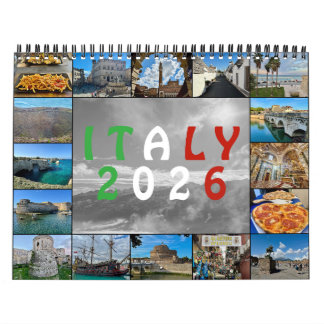 イタリア上空から – 2026年 ドローン航空写真カレンダー カレンダー