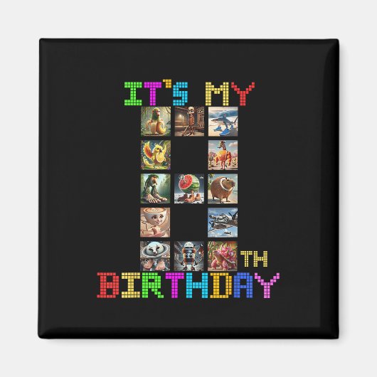 イタリア人おバカ伝説の8歳の誕生日を祝おて Funny Italian Brainrot Meme マグネット (正面)