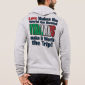 イタリア人が愛を行のまわりにく パーカ (裏面)