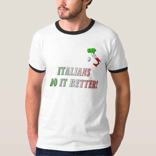 イタリア人それはよくします! Tシャツ (正面)