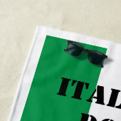 イタリア人それはイタリアのビーチタオルの旗をよくします ビーチタオル (インサイチュ)
