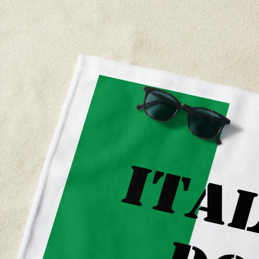 イタリア人それはイタリアのビーチタオルの旗をよくします ビーチタオル (インサイチュ)