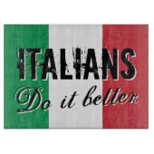 イタリア人それはヴィンテージのガラスまな板をよくします カッティングボード (正面)