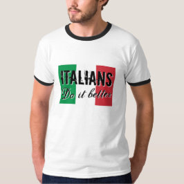 イタリア人それはTシャツをよくします Tシャツ