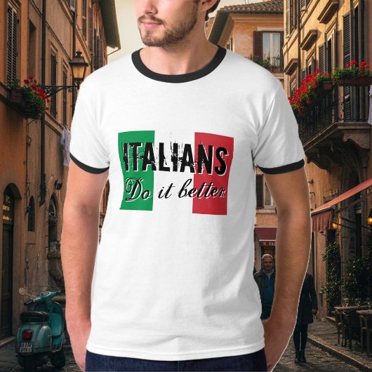 イタリア人それはTシャツをよくします Tシャツ